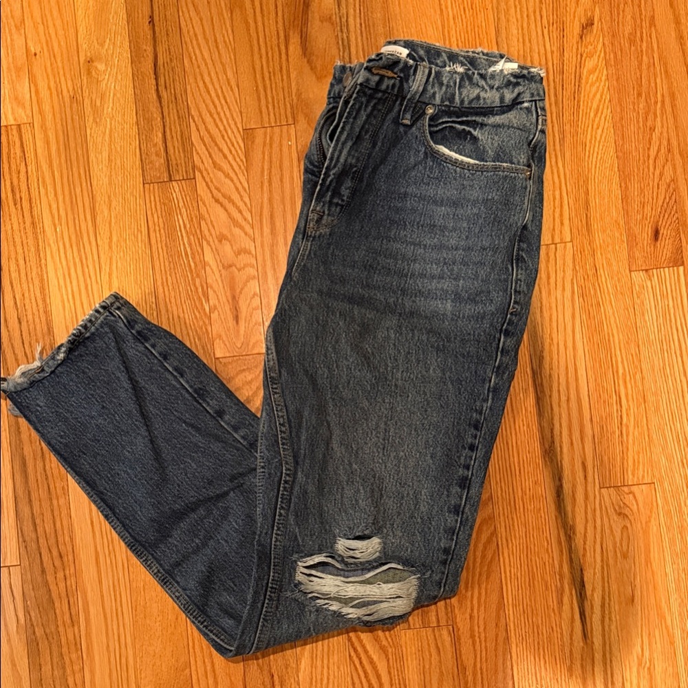 Good American Dark Blue Boot Cut Jeans